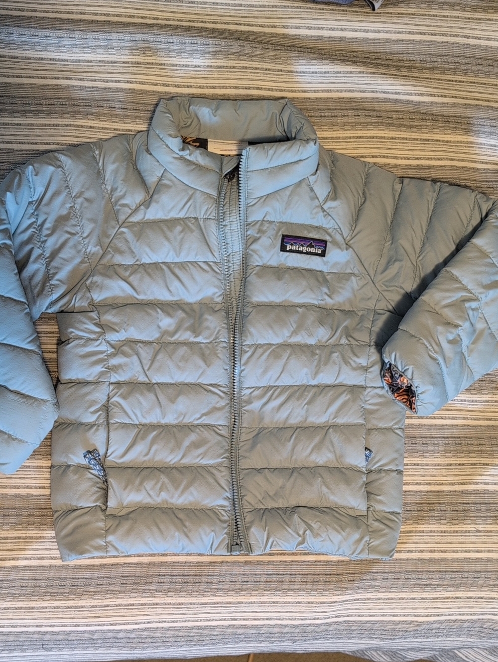 Patagonia Kids Light Slate Blue Puffer Jacket